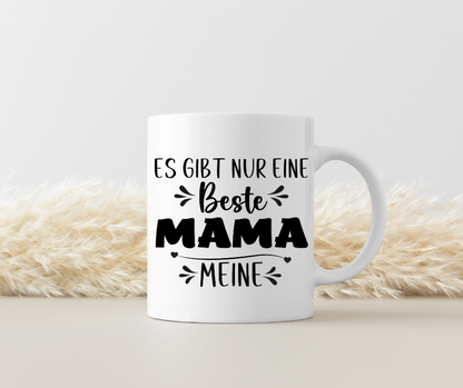 Mama Tasse mit Spruch – 'Es gibt nur eine beste Mama – meine' – Geschenkidee zum Muttertag