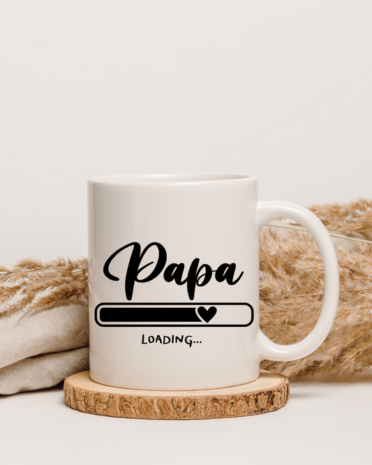 Tasse „Papa Loading…“ – Geschenkidee für werdende oder frischgebackene Väter 330 ml