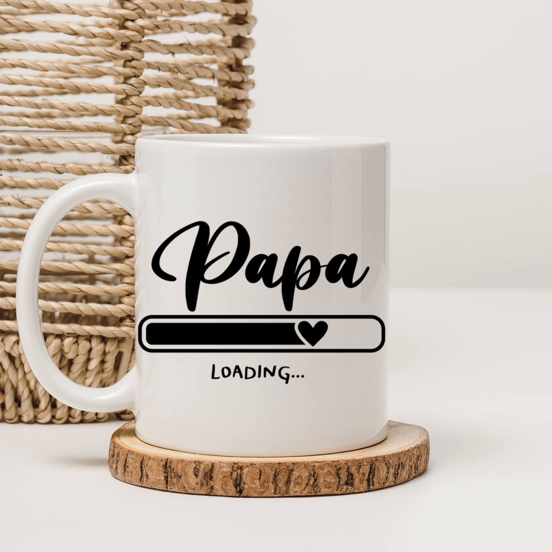 Tasse „Papa Loading…“ – Geschenkidee für werdende oder frischgebackene Väter 330 ml