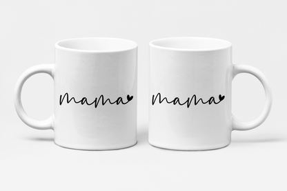 Mama-Tasse mit Herz – modernes Design, perfektes Geschenk für Muttertag & Geburtstag