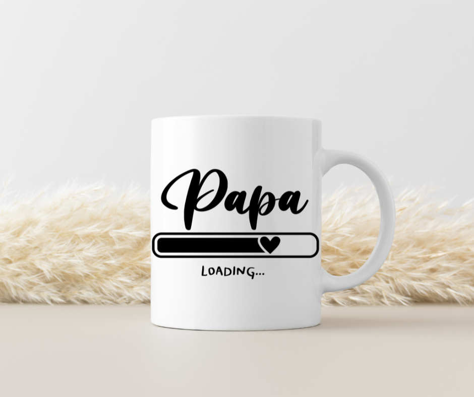 Tasse „Papa Loading…“ – Geschenkidee für werdende oder frischgebackene Väter 330 ml