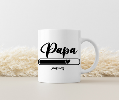 Tasse „Papa Loading…“ – Geschenkidee für werdende oder frischgebackene Väter 330 ml